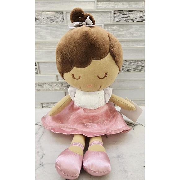 Baby Starters 2023 Soft Plush Linsey Satin Dress Doll Ballerina 12" - Picture 1 of 4
